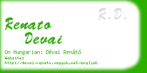 renato devai business card