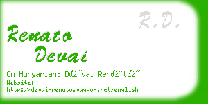 renato devai business card